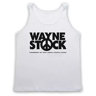 Buy Wayne's World 2 Waynestock Unofficial Rock Festival Adults Vest Tank Top • 18.99£