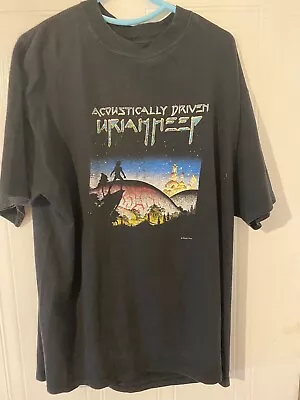 Buy Uriah Heep XL Vintage 2001 Roger Dean Acoustically Driven Not Tour T Shirt • 39.50£