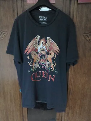 Buy Queen Band T Shirt Dark Grey Size XXL Primark Used • 3£