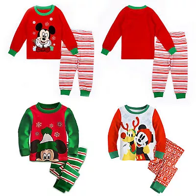 Buy Mickey Mouse Pyjamas Set Baby Boy Girl Child Christmas Birthday Party PJs Outfit • 12.24£