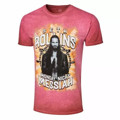 Buy Wwe Seth Rollins Monday Night Messiah Mineral Wash T-shirt Official All Sizes • 19.99£