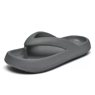 Buy Women Men Non-slip Soft Flip Flops Beach Summer Slippers Shoes Platform Sandals • 7.67£