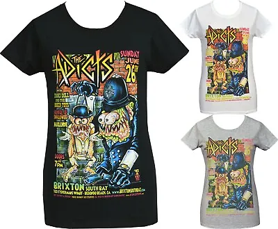 Buy Womens Punk T-Shirt The Adicts 1977 British Punk Police Droog Lowbrow • 18.50£