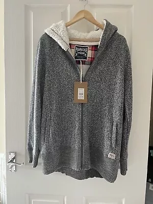 Buy Women’s New Look Grey Borg Zip Through Hoodie Size 16 New With Tags • 20£
