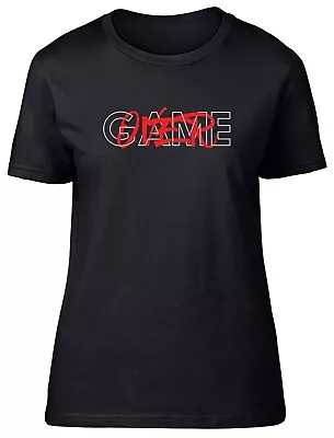Buy Game Over Womens T-Shirt Video Gamer Gaming Graffiti Ladies Gift Tee • 8.99£