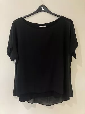 Buy Tu Woman - Size 14 - Black Double Layer Blouse T Shirt • 16£