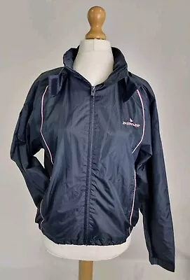 Buy Dunlop Golf Ladies Navy Blue Waterproof Jacket Size 12 • 4£