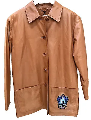 Buy Italian Custom Harry Potter Ravenclaw Butterscotch Leather Jacket Size S(38) NWT • 664.92£