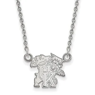 Buy University Of Kentucky Wildcats Mascot Pendant Necklace In Sterling Silver • 60.47£