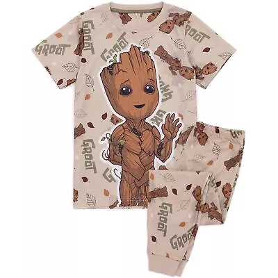 Buy Guardians Of The Galaxy Boys I Am Groot All-Over Print Pyjama Set NS8288 • 19.65£