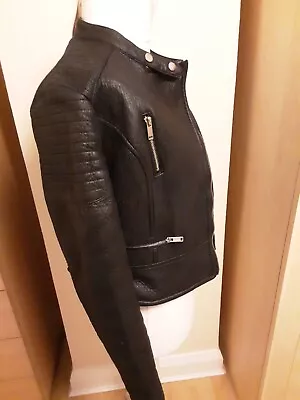 Buy Biker Jacket, Leather Look, Size 12 • 10£