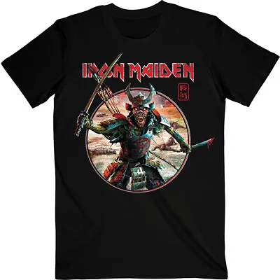 Buy Iron Maiden Senjutsu Eddie Warrior Circle Black T-Shirt OFFICIAL • 16.39£