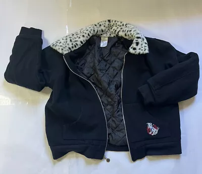 Buy Vintage Disney 101 Dalmatians Jacket Fur Trim Womens Size L Cruella De Vil • 74.54£