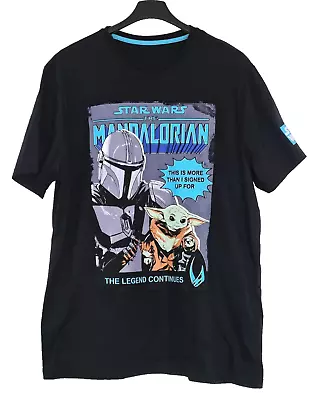 Buy Official Disney Star Wars The Mandalorian Grogu George Mens T-shirt - Size L • 8£