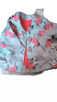 Buy Grey Minnie Mouse Jacket 0-3 Month's • 2.50£