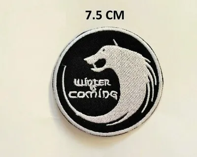 Buy Winter Is Coming Game Of Thrones House Stark Wolf Embroidered Iron Sew on N-16 • 3£