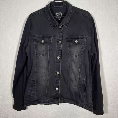 Buy Denim Jacket By Emp Medium Charcoal Dark/grey Size Medium • 12.50£