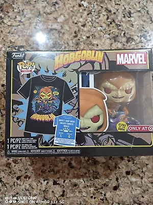 Buy Funko POP! And Tee Marvel Hobgoblin [Glows In The Dark] With Size L T-Shirt • 23.63£