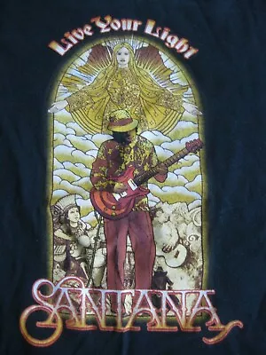 Buy  New W.o.t. Santana Live Your Light World Tour 2008 T Shirt Cap Sleeves • 28.42£