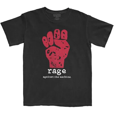 Buy Rage Against The Machine 'Red Fist' (Black) T-Shirt - NEW & OFFICIAL! • 16.29£