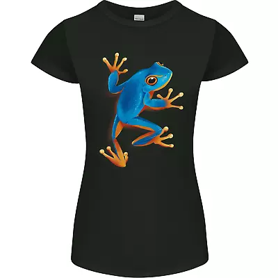 Buy A Cool Frog Climbing Up Womens Petite Cut T-Shirt • 8.75£
