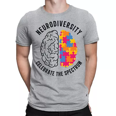 Buy Embrace Neurodiversity Celebrate The Spectrum Autism Awareness Mens T-Shirts#6ED • 9.99£