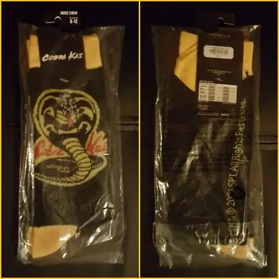 Buy Cobra Kai Men's Crew Socks (new With Tag) Size 8 - 12 ~ Official Merch • 7.60£