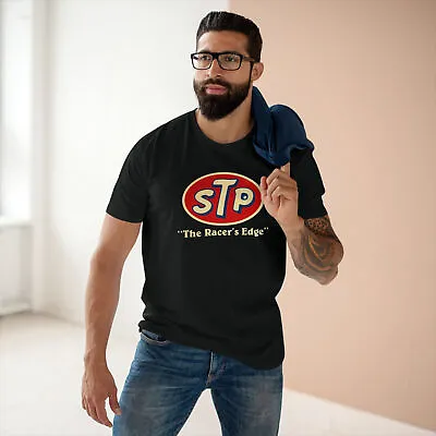Buy STP Racing Team Oil Logo Men's Black T-shirt Size S To 3XL • 16.49£