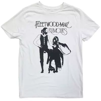 Buy Official Licensed - Fleetwood Mac - Rumours White T Shirt - Rock Stevie Nicks • 19.99£