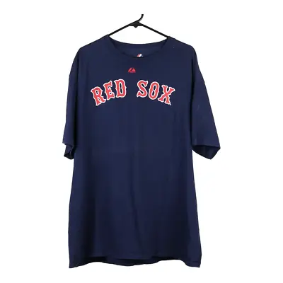 Buy Boston Red Sox Majestic MLB T-Shirt - XL Blue Cotton • 16.70£