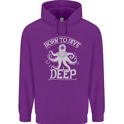 Buy Born To Dive Deep Scuba Diving Diver Mens 80% Cotton Hoodie • 19.99£