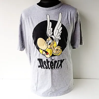 Buy Logoshirt Asterix Men;s T-Shirt XXLarge Short Sleeve Crew Neck Heather Grey Logo • 9.99£