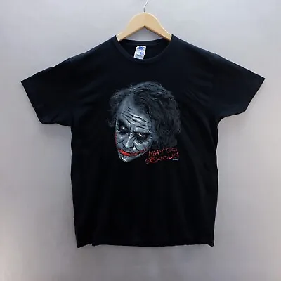 Buy The Joker Mens T Shirt Large Black Graphic Print Why So Serious Short Sleeve • 8.57£