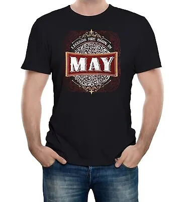Buy Mens Only Legends Are Born In May Birthday T-Shirt Month Gift Present • 12.99£