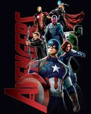 Buy Marvel Comics Avengers Age Of Ultron Movie Avengers Gang Of 7 T-Shirt NEW UNWORN • 14.21£