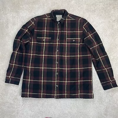 Buy Next Jacket Mens XXL 2XL Check Shirt Shacket Coat Sherpa Lined Work Farm • 18.99£