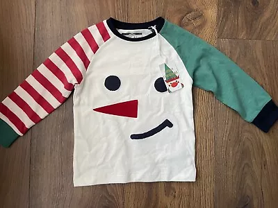 Buy New Next Boys Snowman Christmas Top Jumper Size 3-4 Years  • 9.99£
