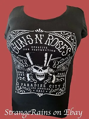 Buy 2016 GUNS N ROSES Appetite For Destruction Band Shirt Ladies (S) Axl Rose Slash • 15.11£