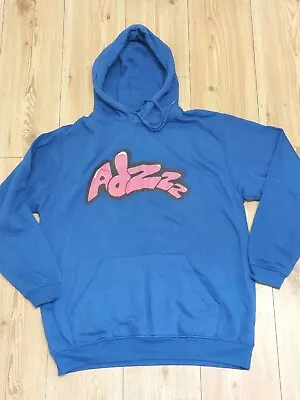 Buy Uneek Sweatshirt  Hoodie  Blue/ Pink Logo Size Large Front Pouch Casual • 6£