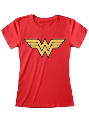 Buy S Wonder Woman - Logo Womens Red Fitted T-Shirt Ex Large - XL - Wome - K777z • 13.09£