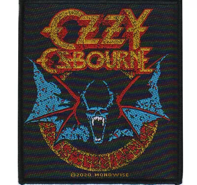 Buy Ozzy Osbourne Bat Woven Patch Official Metal Band Merch  • 5.61£