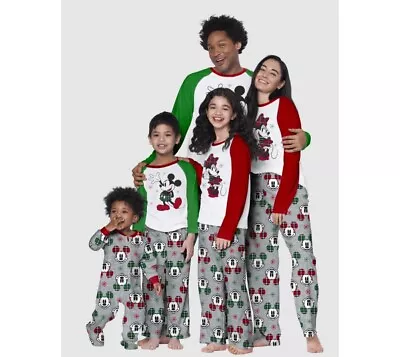 Buy Disney Mickey Mouse & Minnie Mouse Matching Family Pajamas Set ( DAD ) XL • 10.89£