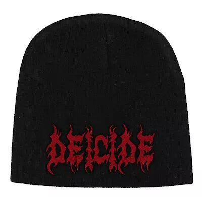 Buy Deicide Logo Embroidered Logo Beanie Hat Official Death Metal Band Merch • 18.73£
