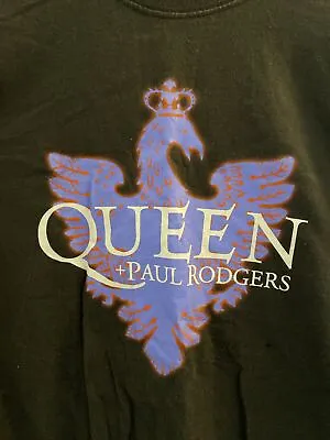Buy Queen + Paul Rodgers Tour T-Shirt (Black / Large) • 4.99£