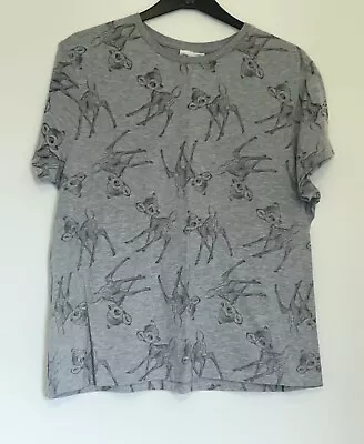 Buy Disney Bambi Grey T-Shirt Size 20 • 4.95£