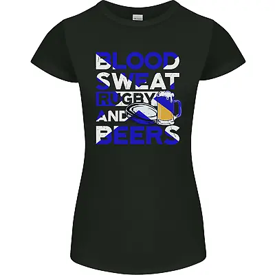 Buy Blood Sweat Rugby And Beers Scotland Funny Womens Petite Cut T-Shirt • 9.99£
