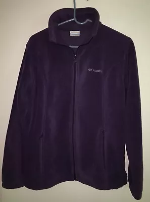 Buy Women’s Columbia, Full Zip Front Fleece Jacket Purple, Front Zip Pockets - EUC • 21.69£