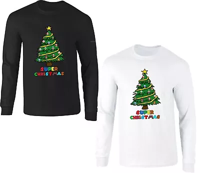 Buy Super Christmas Jumper Funny Video Game Lovers Xmas Tree Joke Santa Players Top • 17.99£
