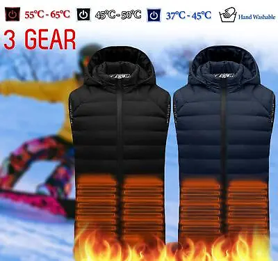 Buy Heated Warm Gilet Vest Winter Electric Hoodie Jacket Kids Boy Girls Heating Coat • 14.99£