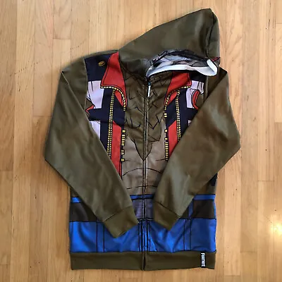 Buy FORTNITE WEREWOLF Boy’s Khaki Green Full Zip Sweatshirt Jacket Sz XXL • 16.05£